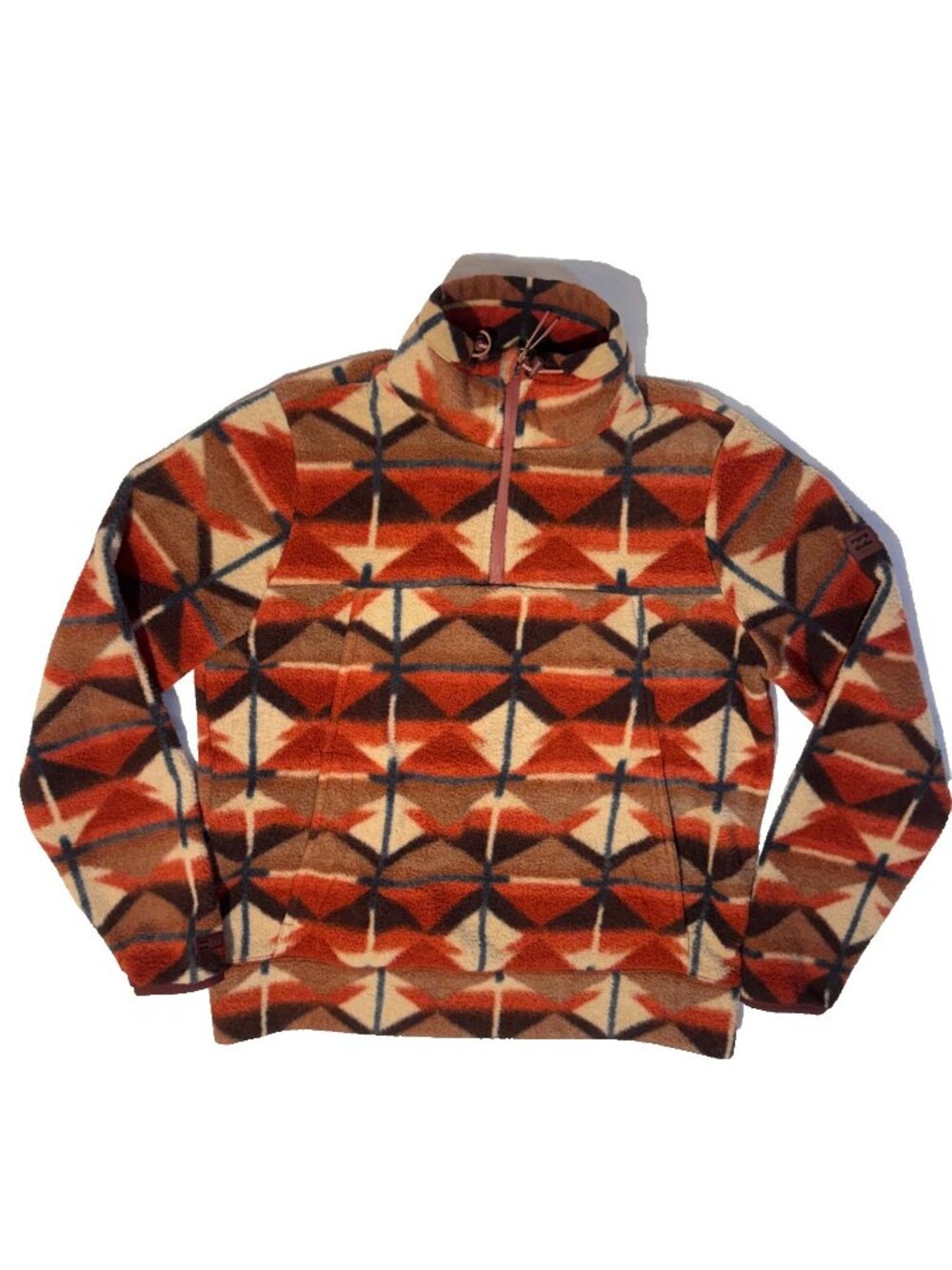 Billabong Adventure Southwestern Aztec Division Boundary 1/2 Zip Fleece Jacket M